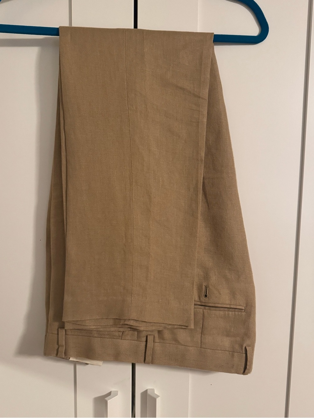 J. Crew Ludlow Men's Tan Linen Trousers